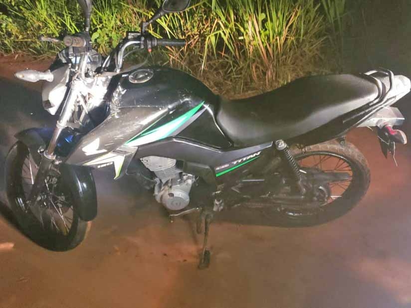 Moto furtada em Juara h um ms  recuperada em Alta Floresta.