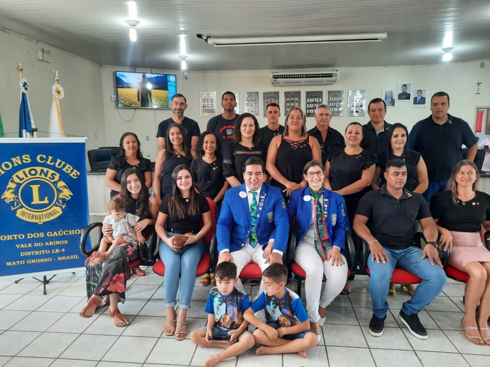 Distrito LB-4 funda novo clube no Vale dos Arinos,  o Lions Clube de Porto dos Gachos