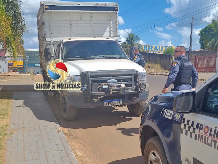 Caminhonete furtada em Juara  recuperada logo em seguida pela Polcia Militar.