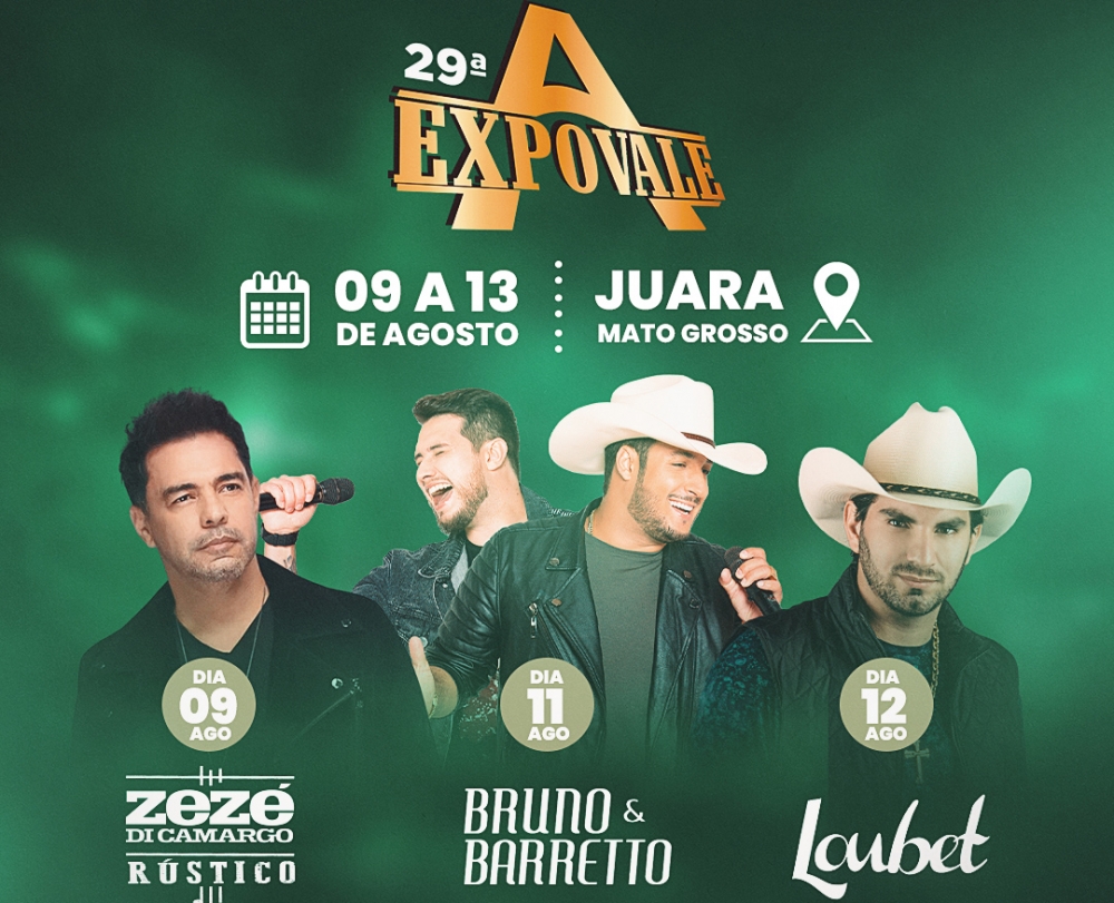 29 Expovale promete agitar Juara com shows, rodeio e eventos imperdveis!