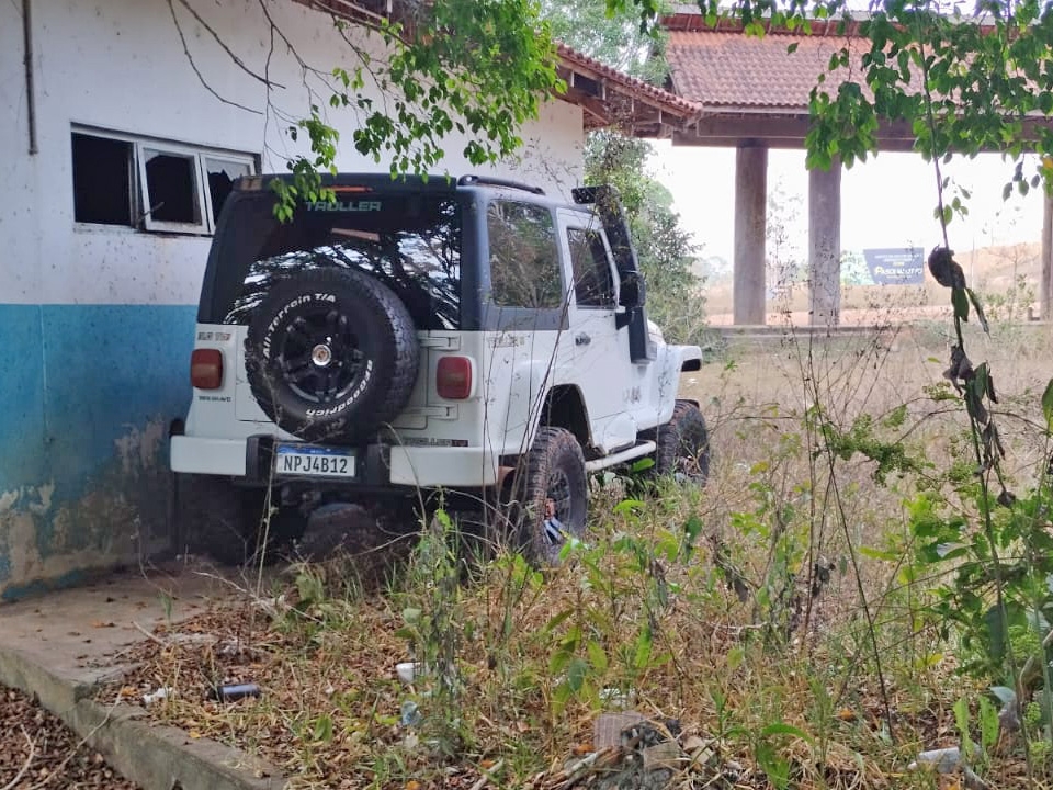 Jeep Troller furtado em Juara foi localizado nesta tera-feira, dia 22 de agosto no Balnerio Luiz Riva