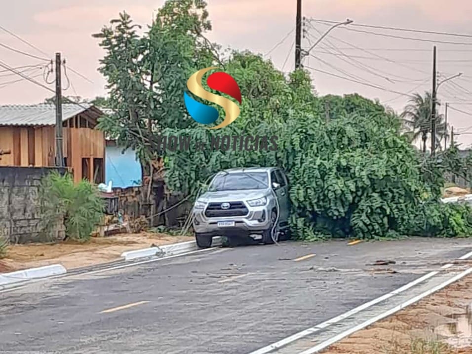 Chuva do caju em Juara causa muitos estragos, a poeira diminui e umidade relativa do ar sobe.