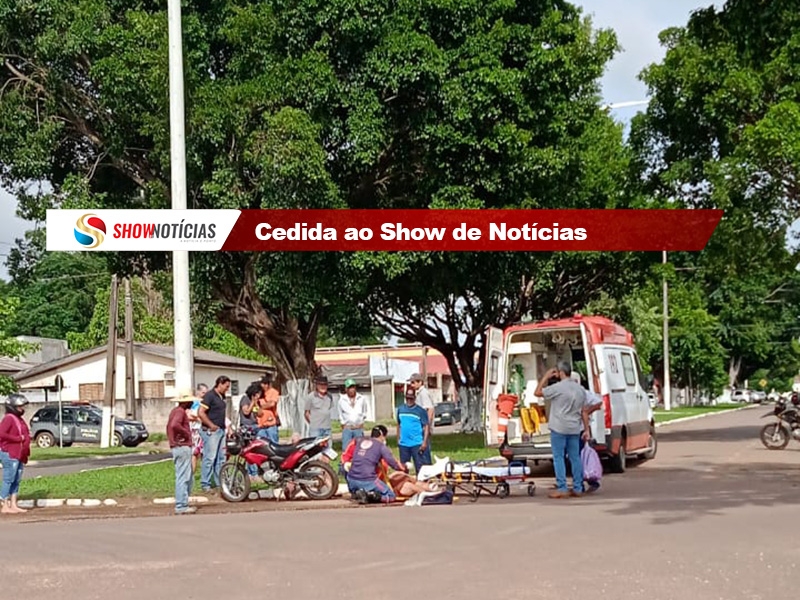 Acidente entre motos no Jardim Amrica na manh de 16 de outubro, deixa duas pessoas feridas.