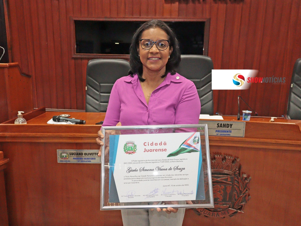 Deputada federal Gisela Simona visita Juara, ministra palestra, recebe homenagens e Ttulo de cidadania.