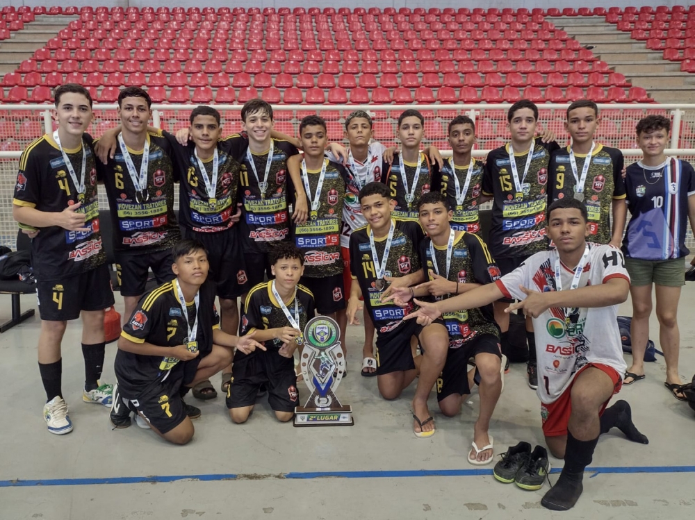 Equipe Sub 15 de Juara conquista 2 Lugar na Taa Mato Grosso de Futsal em Cuiab.