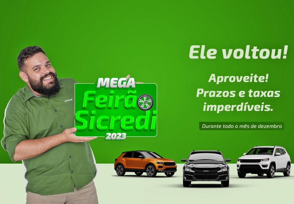 Quer comprar um carro ou uma moto? Veja 5 motivos para aproveitar o Mega Feiro de Veculos Sicredi