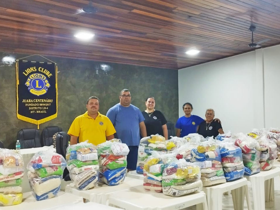 Lions Clube de Juara arrecada mais de 700 kg de alimento para doar s famlias carentes neste natal