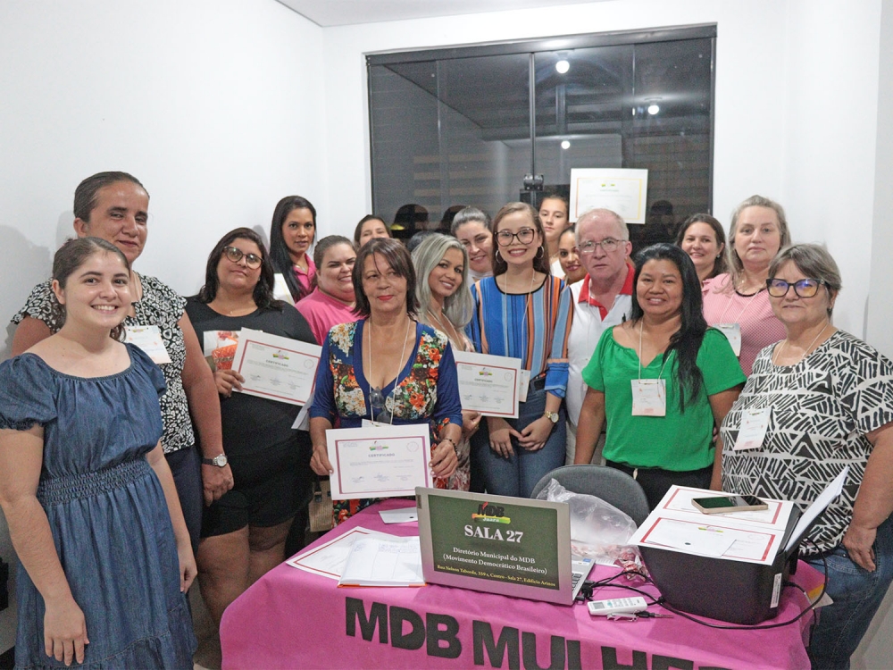 MDB Mulher de Juara rene mulheres para falar de politica com foco nas eleies 2024.