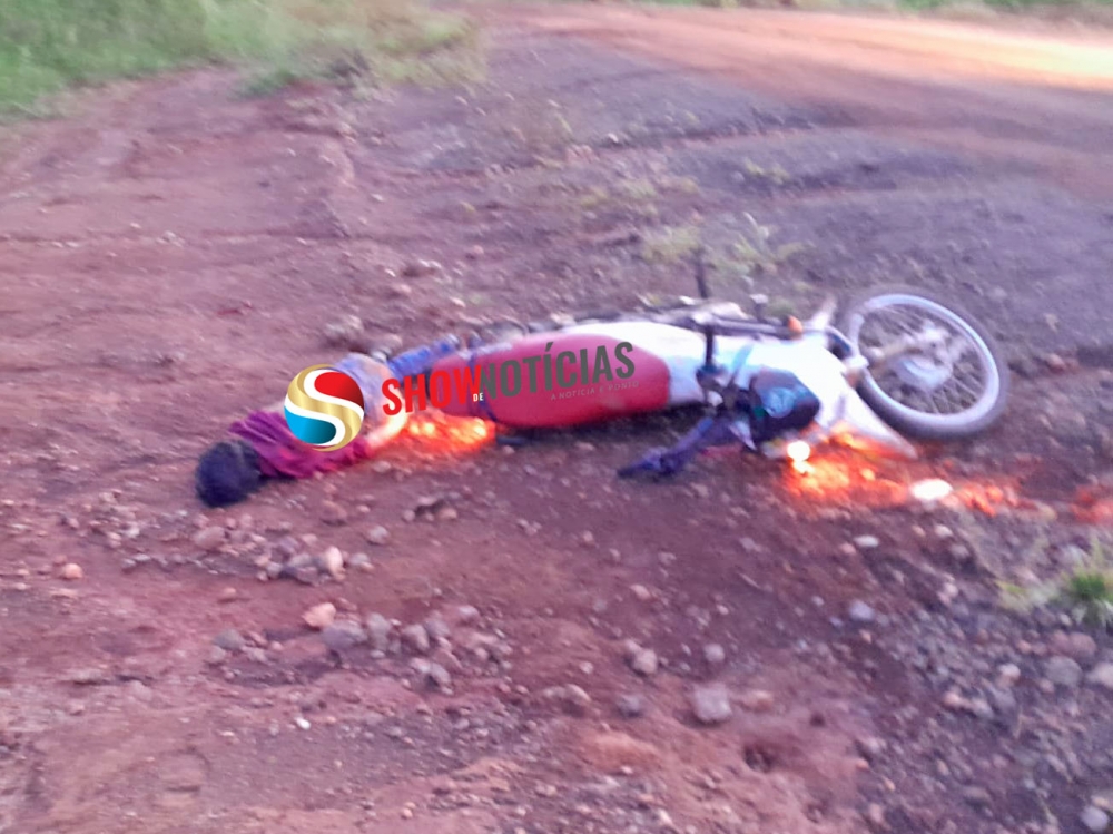 Homem  encontrado morto ao lado da moto na estrada de Itapaiuna, interior de Juara.