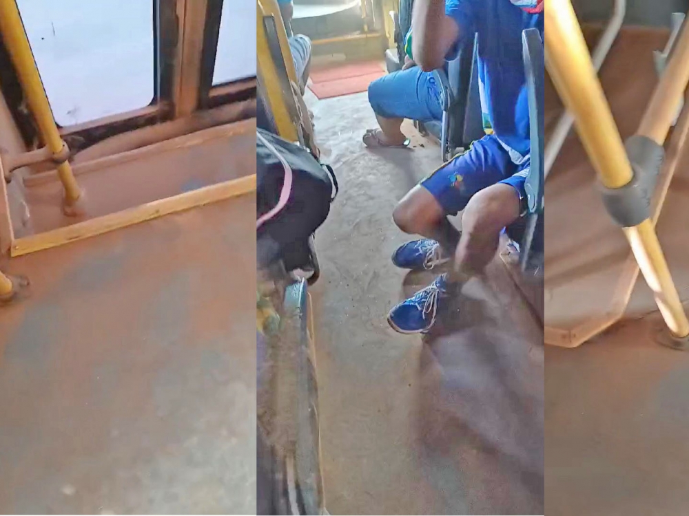 Ônibus escolar da Itapaiuna também quebrou e mães reclamam da má conservação dos veículos