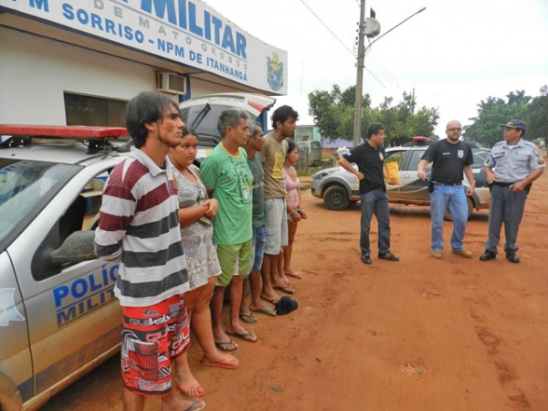 Operao conjunta prende seis integrantes de quadrilha de trfico de drogas em Itanhang 