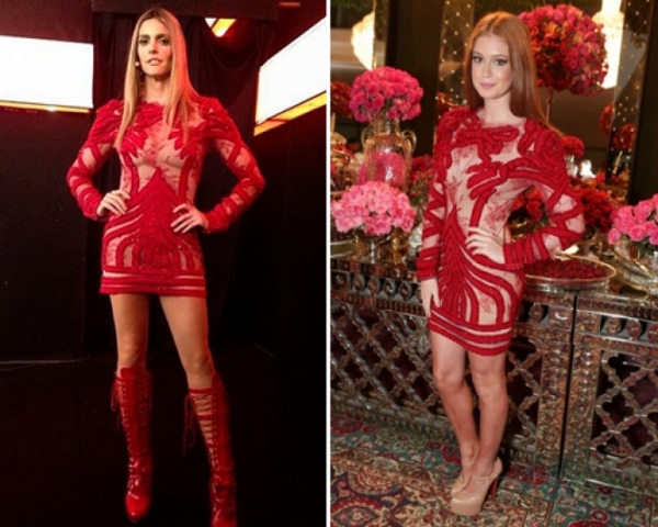 Marina Ruy Barbosa e Fernanda Lima usam o mesmo look