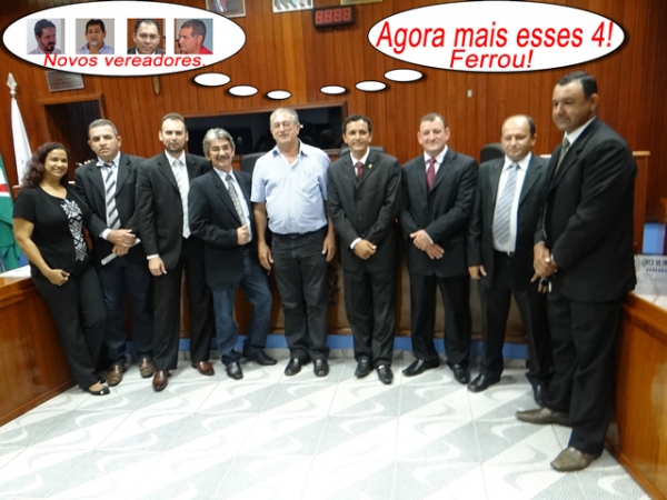 Quatro novos vereadores apavoram prefeito Edson Piovesan.