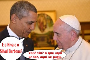 Diálogo entre Baraque Obama e o Papa Francisco