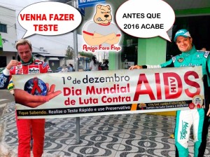 Prefeitura de Juara participa do Dia D de combate a AIDS, vejam a faixa.