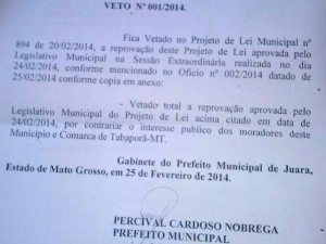 A desinteligência e Ctrl+c, Ctrl+v tomam conta da prefeitura de Tabaporã.